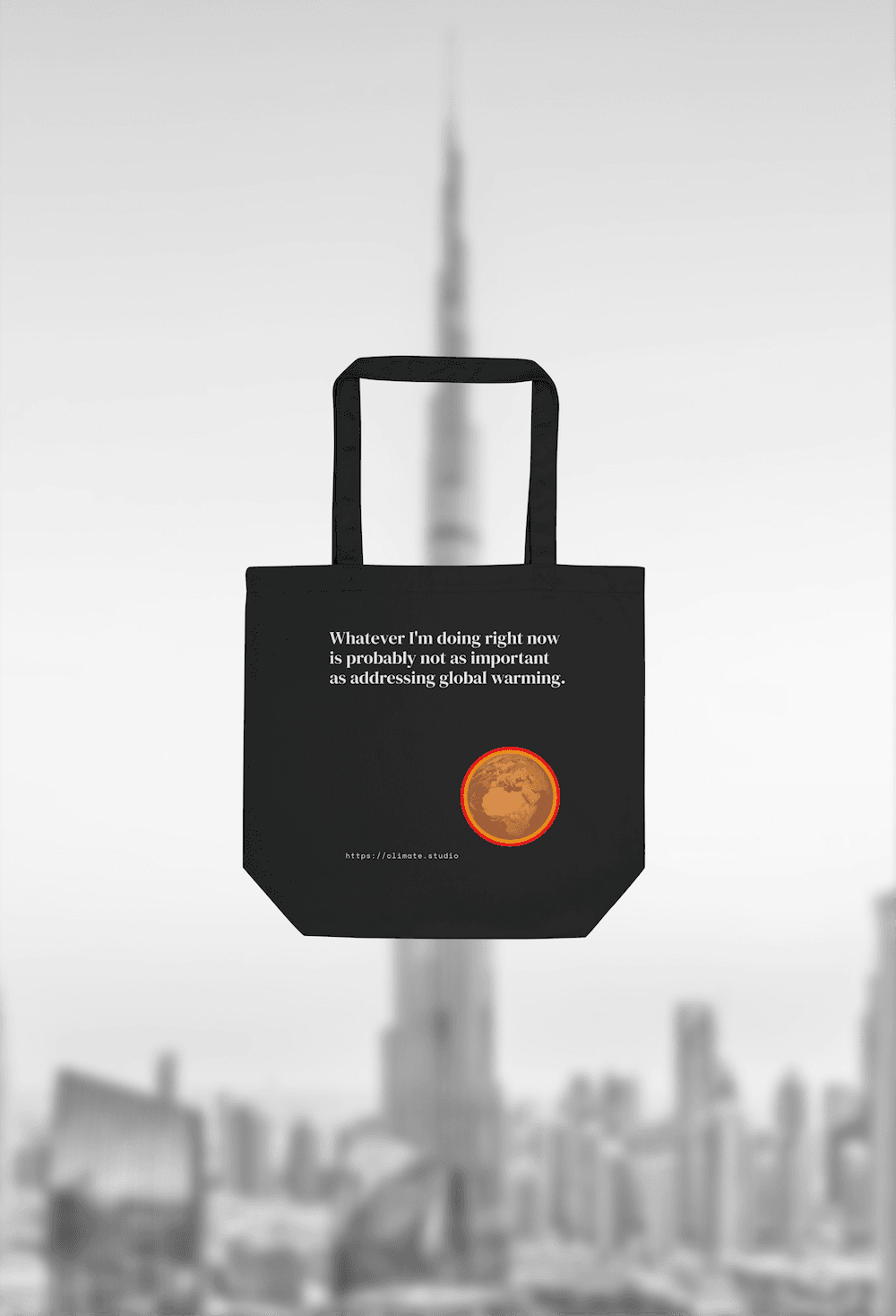 J. Paul Neeley Climate Studio — Context tote bag editorial image: Dubai