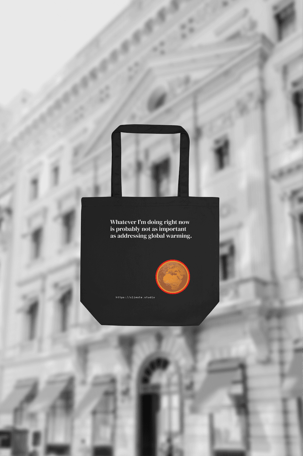 J. Paul Neeley Climate Studio — Context tote bag editorial image: Fashion House