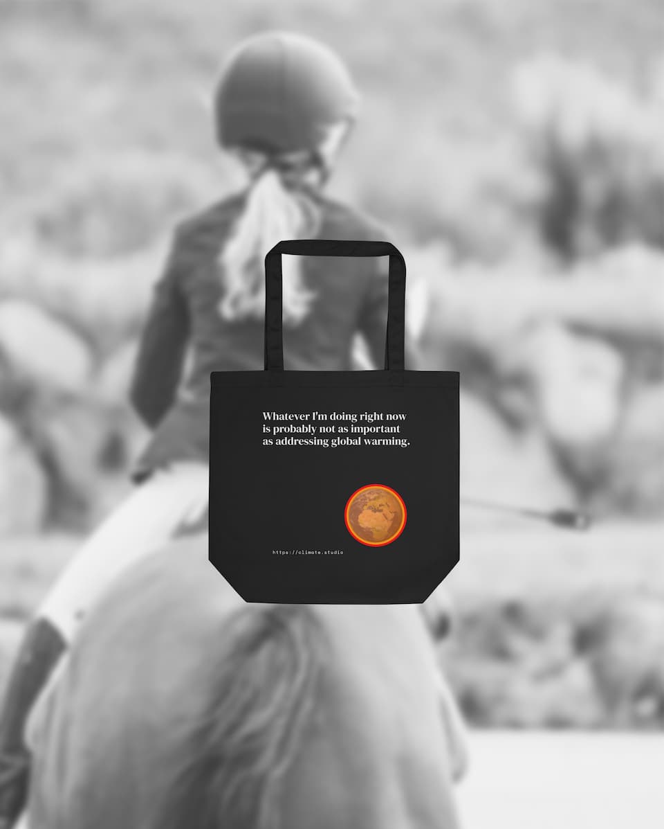 J. Paul Neeley Climate Studio — Context tote bag editorial image: Polo