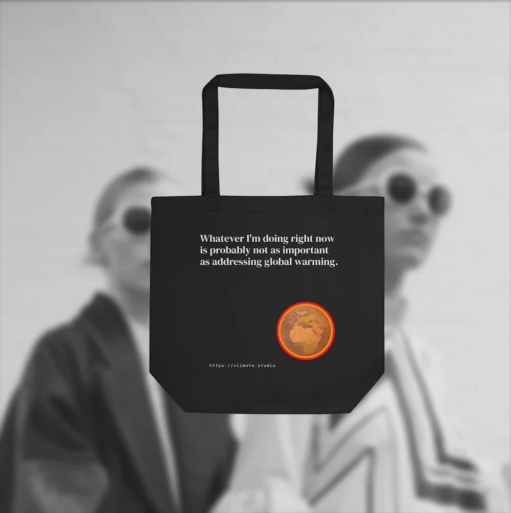 J. Paul Neeley Climate Studio — Context tote bag editorial image: Fashion